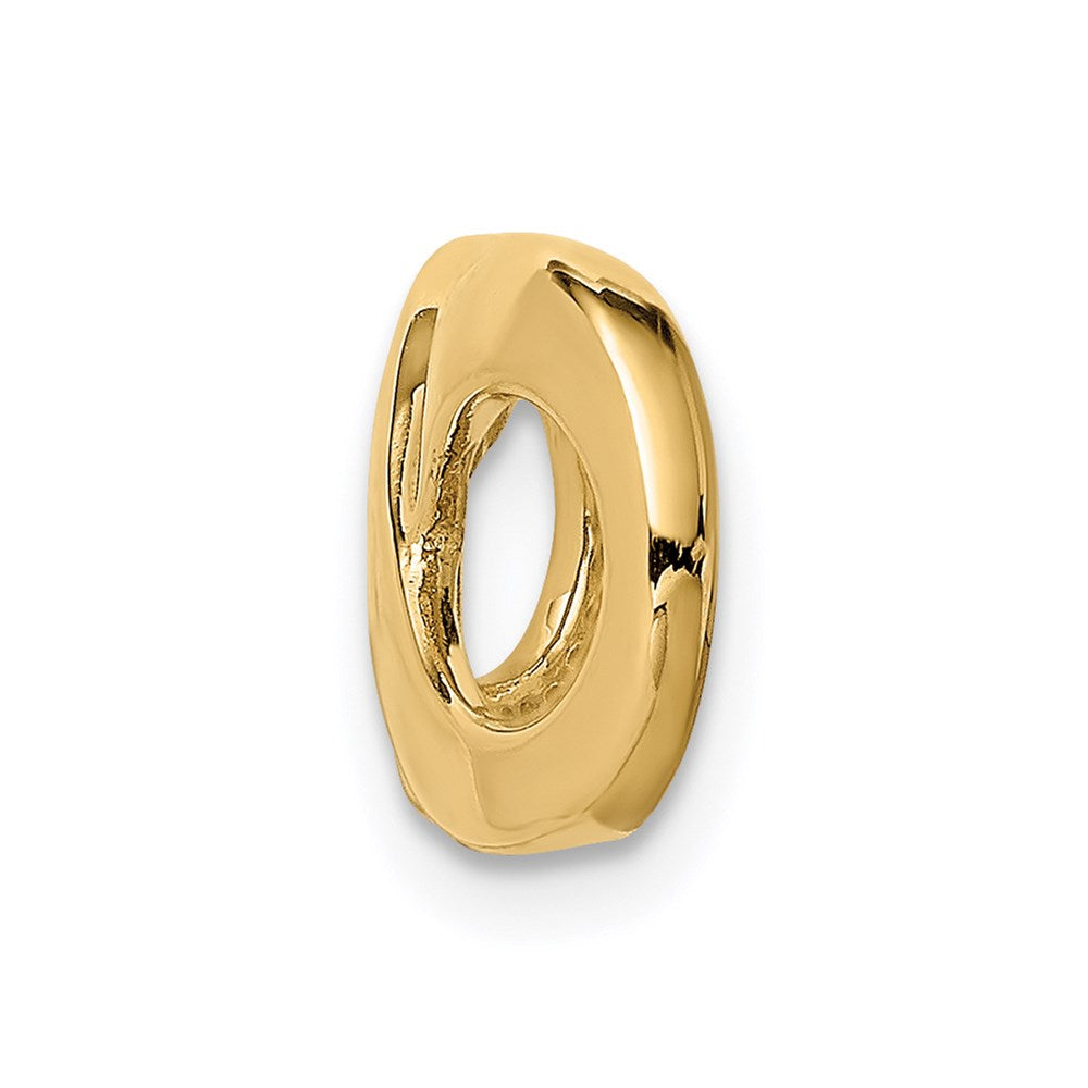 14k Polished Infinity Slide Fits up to Regular/ Fancy or Reversible Omega