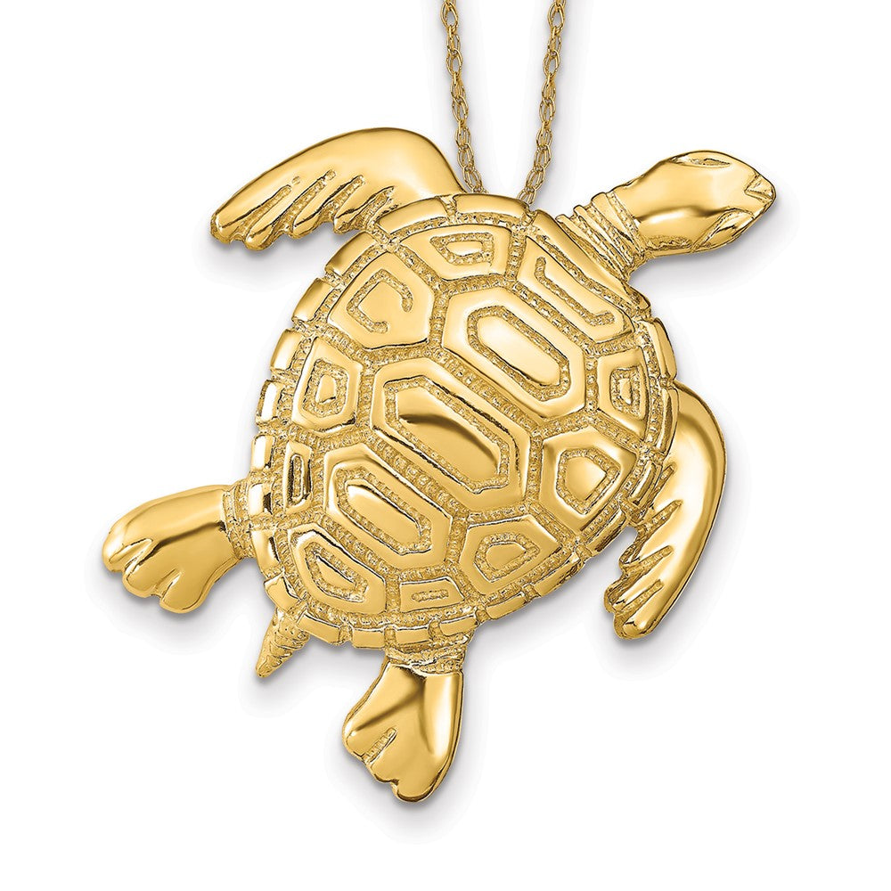 14k Turtle Necklace