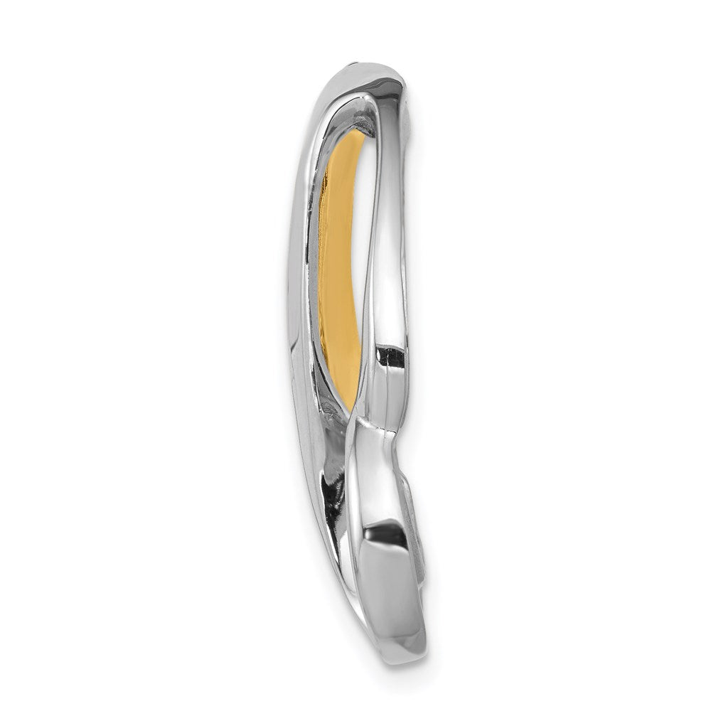 14k Two-tone Fits up to Omega, Reversible, Omega Slide