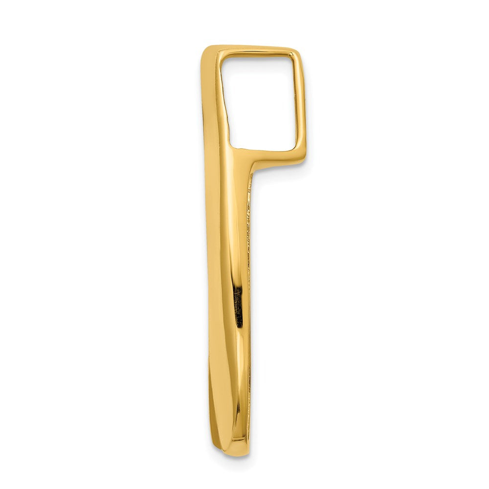 14k Two-tone Polished U-Shape Slide Fits up to Regular/ Fancy or Reversible Omega