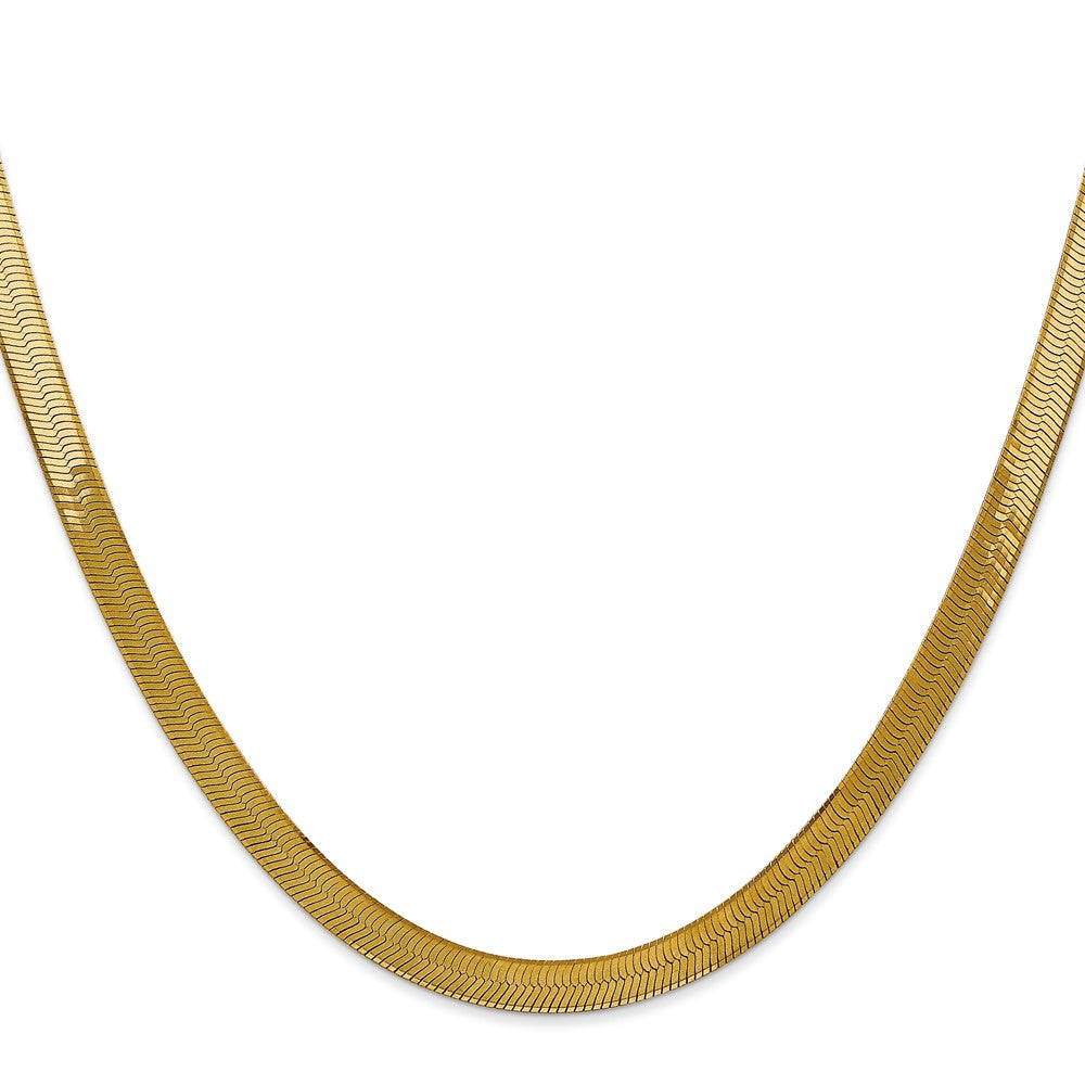 14K Silky Herringbone with Lobster Clasp Chain