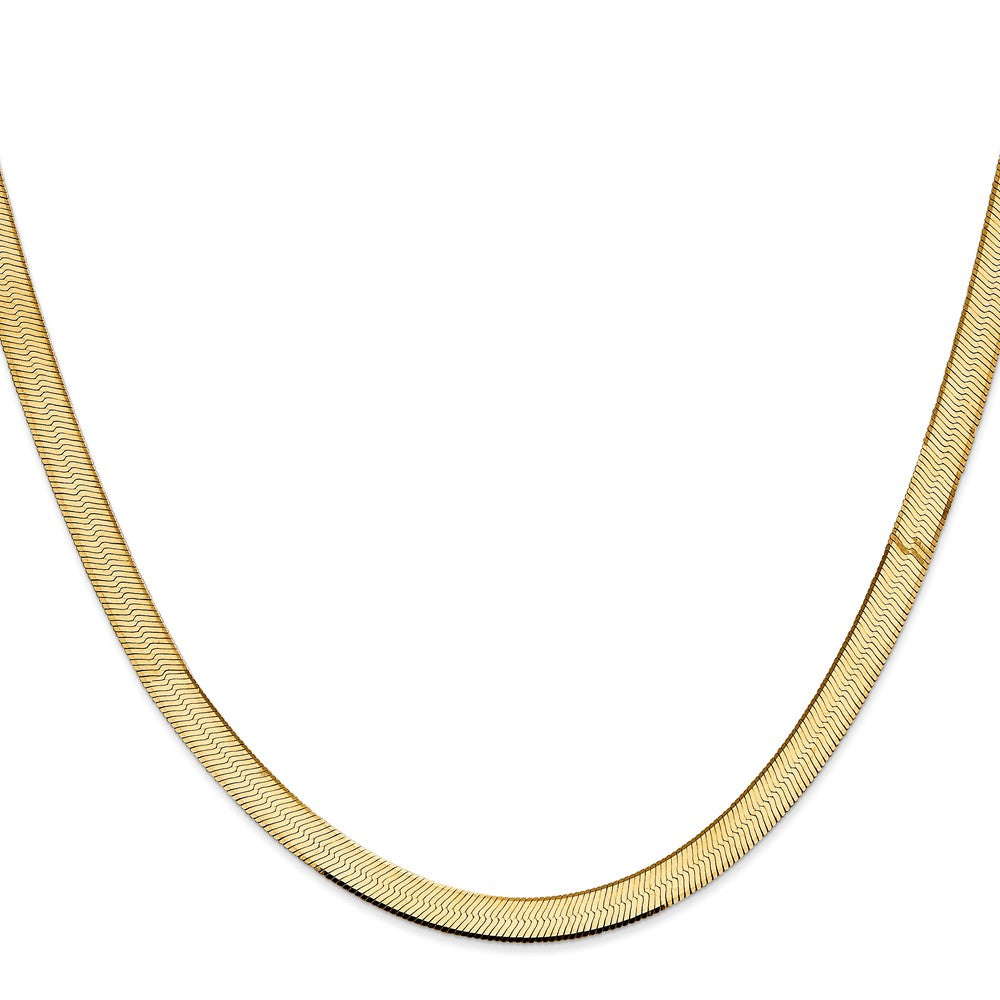 14K Silky Herringbone with Lobster Clasp Chain