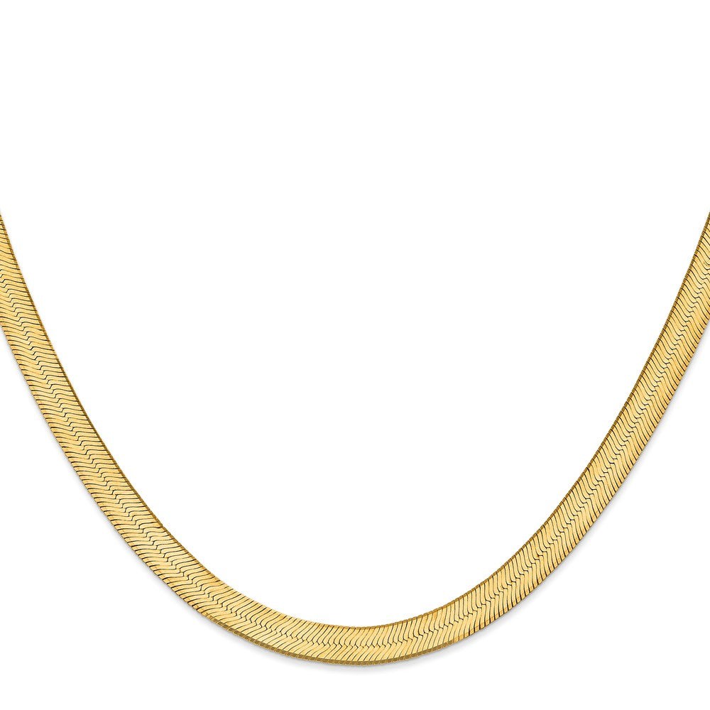 14K Silky Herringbone with Lobster Clasp Chain