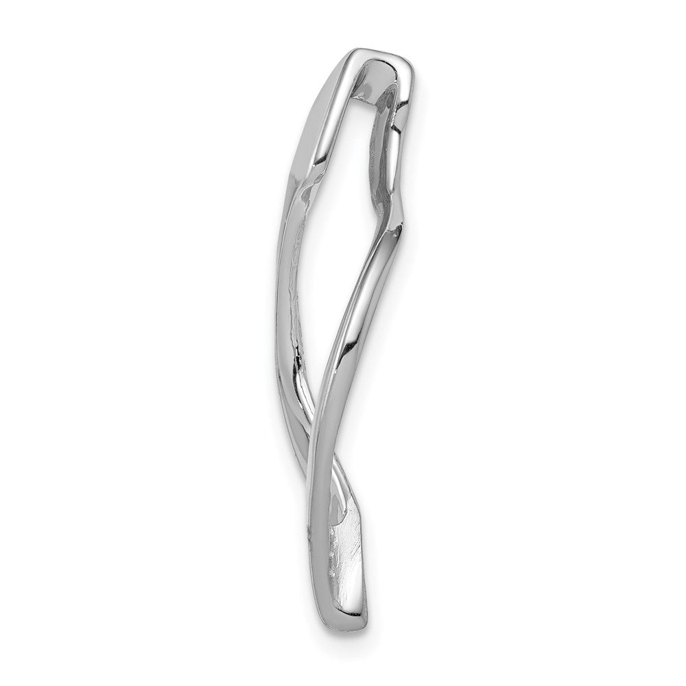 14k White Gold Fits up to Regular & Fancy Reversible Omega Slide