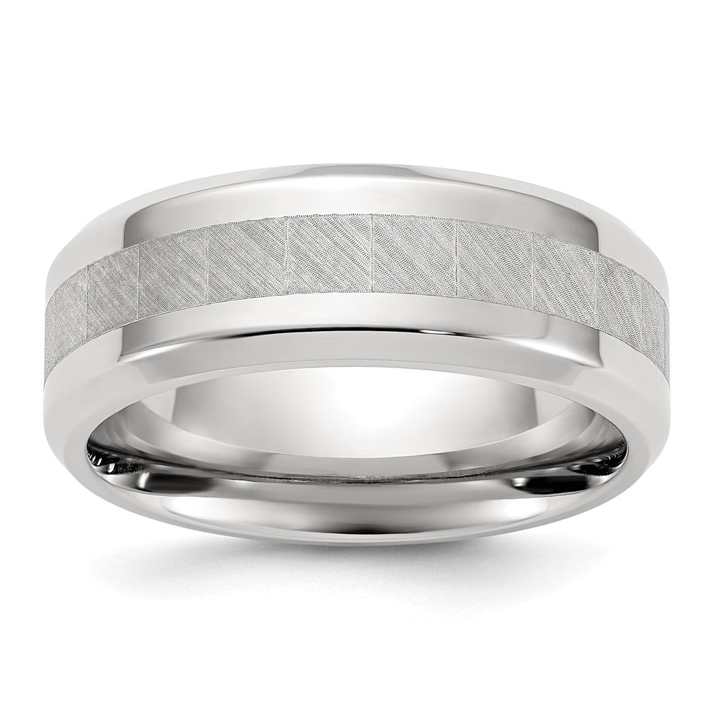 Chisel Stainless Steel Polished with Brushed Center Band
