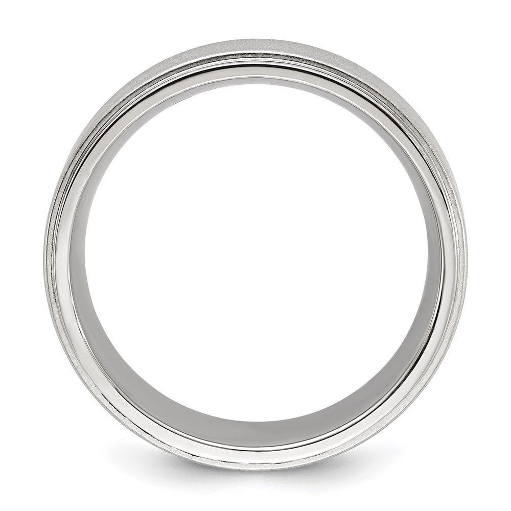 Chisel Stainless Steel Polished with Brushed Center Band