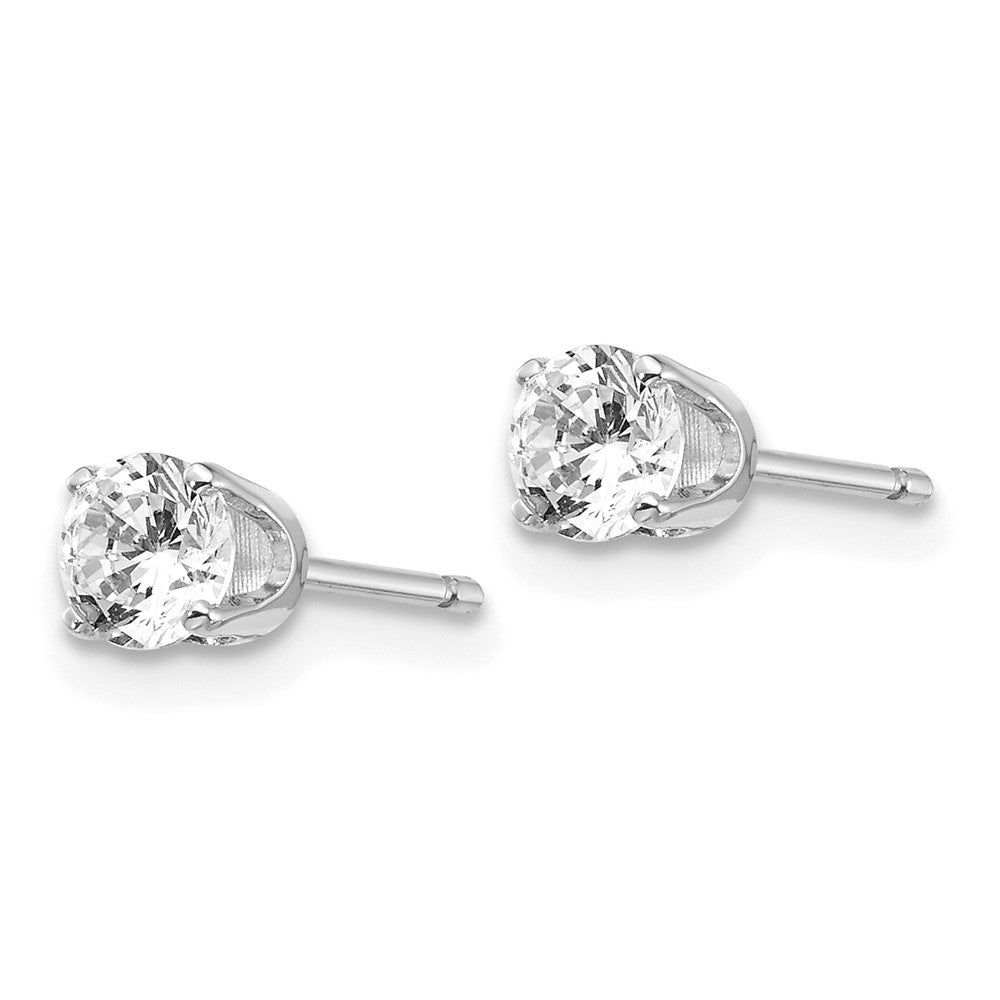 14kw .50ct I2 K-L Diamond Stud Push-on Post Earrings