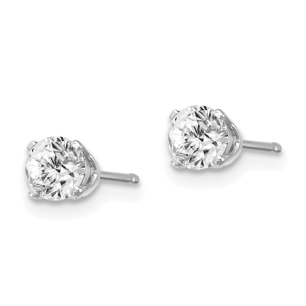 14kw .60ct I2 K-L Diamond Stud Push-on Post Earrings