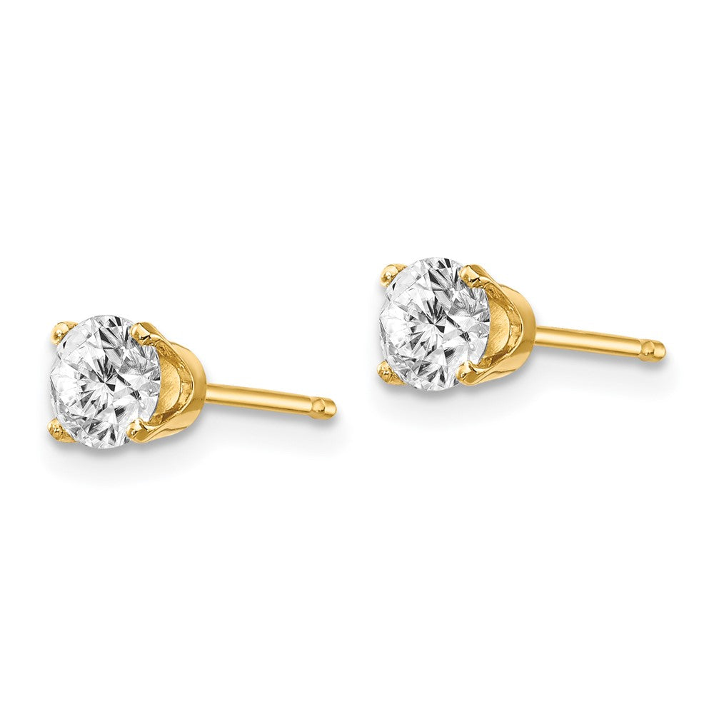 14ky .70ct. I2 K-L Diamond Stud Push-on Post Earrings