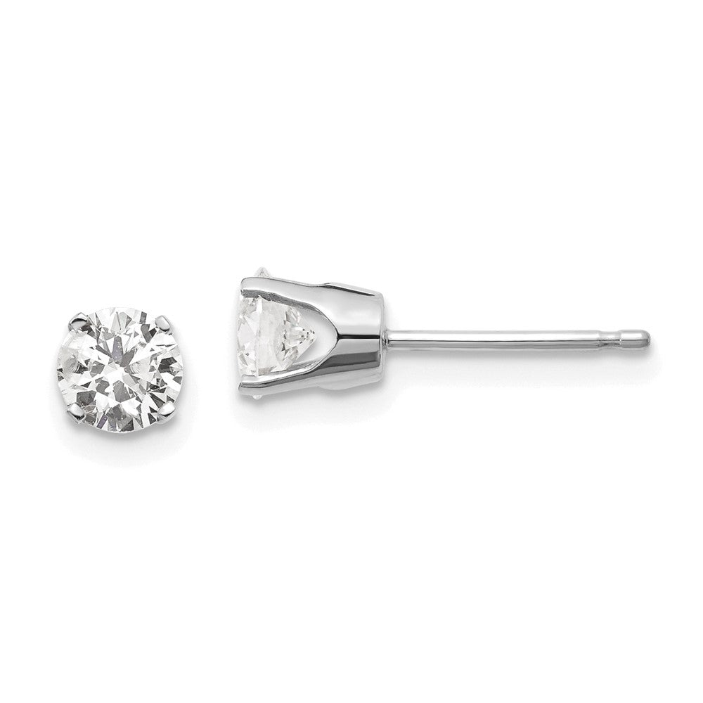 14kw .85ct I2 K-L Diamond Stud Push-on Post Earrings