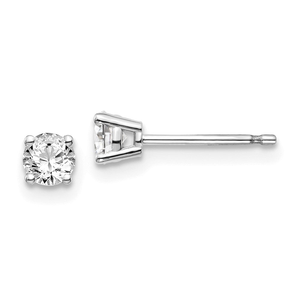 14kw .40ct I1 J-K Diamond Stud Push-on Post Earrings