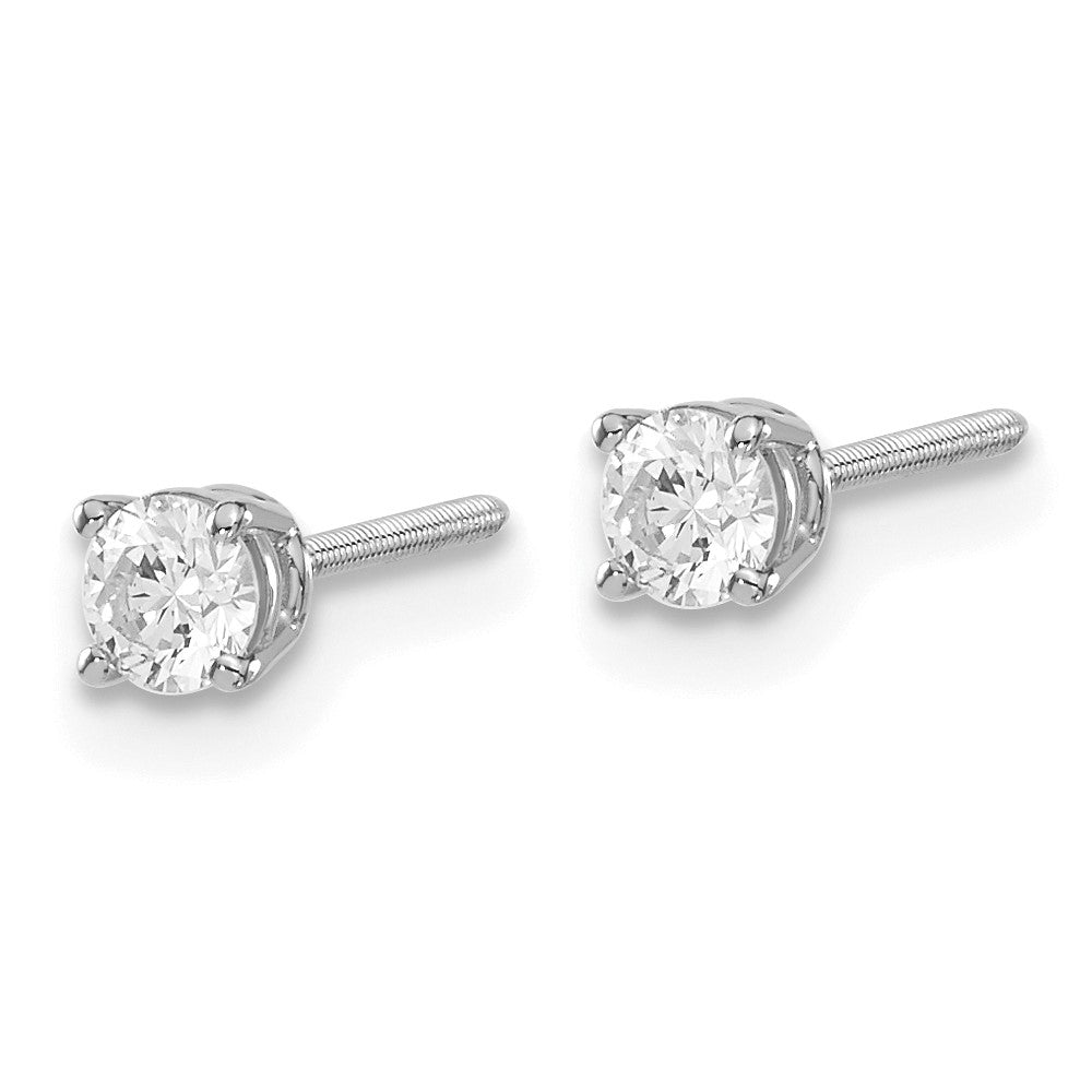 14kw .30ct VS2/SI1 G-I Diamond Stud Thread on/off Post Earrings