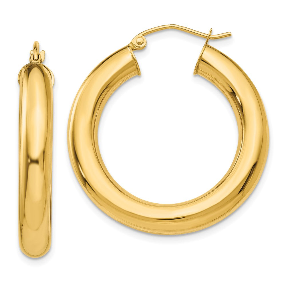 14k Yellow Polished Lightweight Hoop Earrings