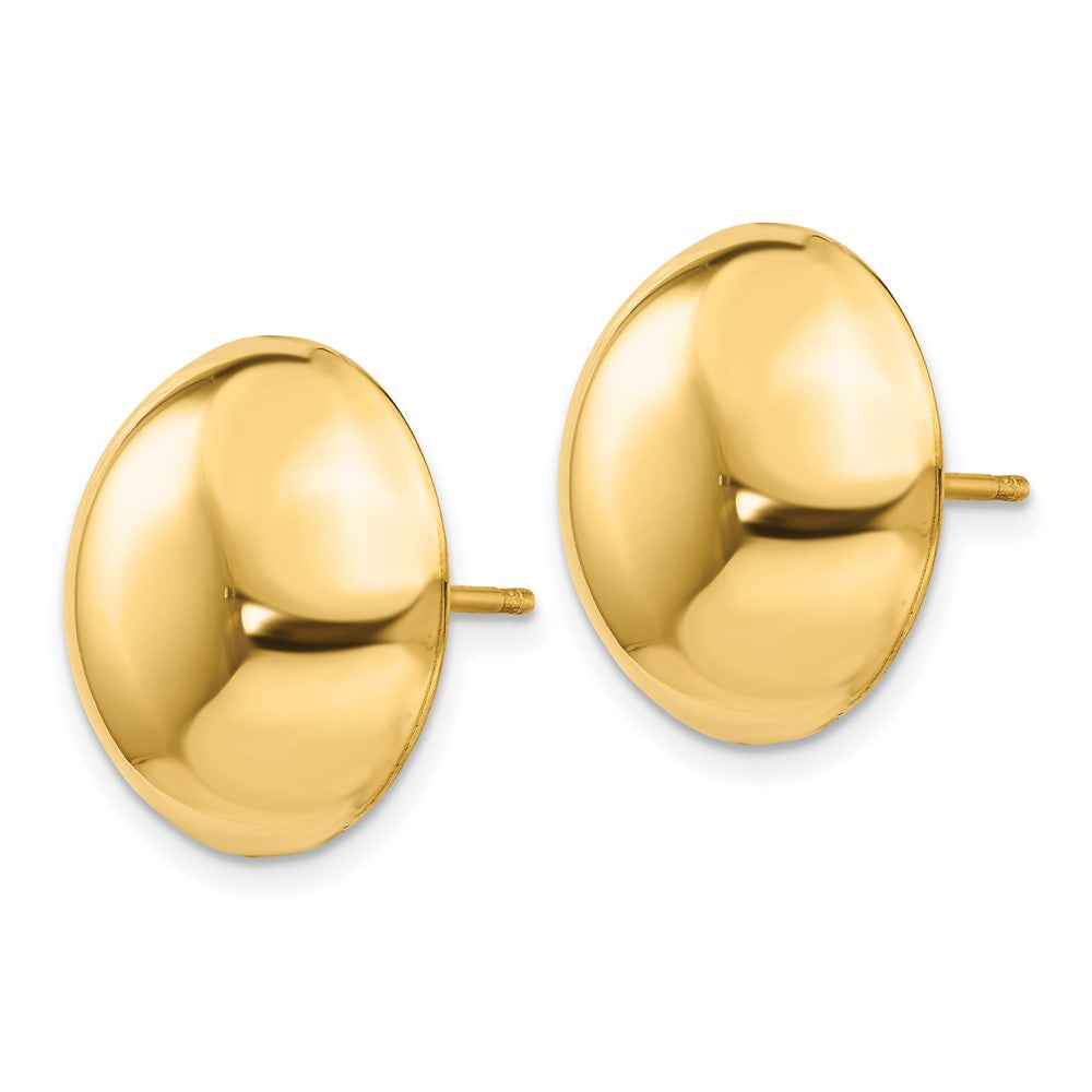 14k Button Post Earrings