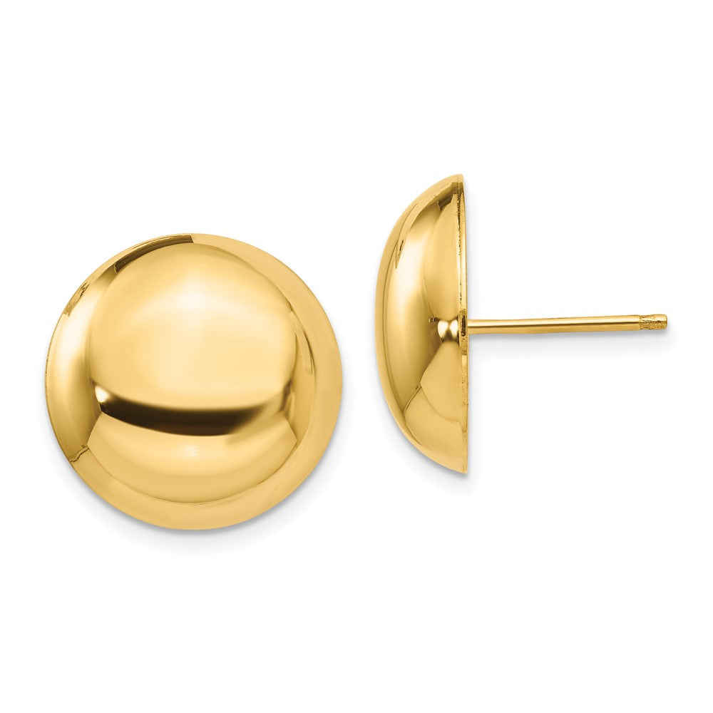 14k Button Post Earrings