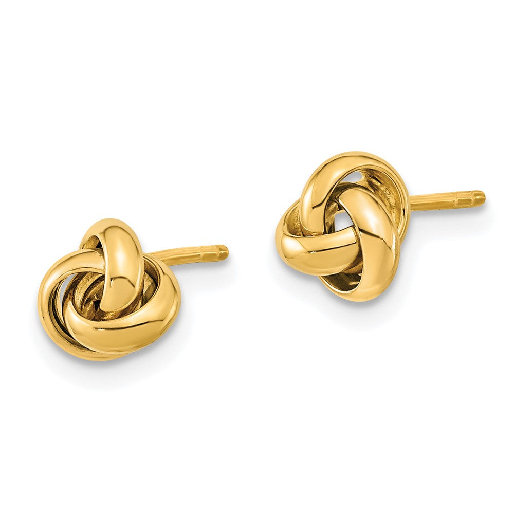 14k Polished Love Knot Post Earrings
