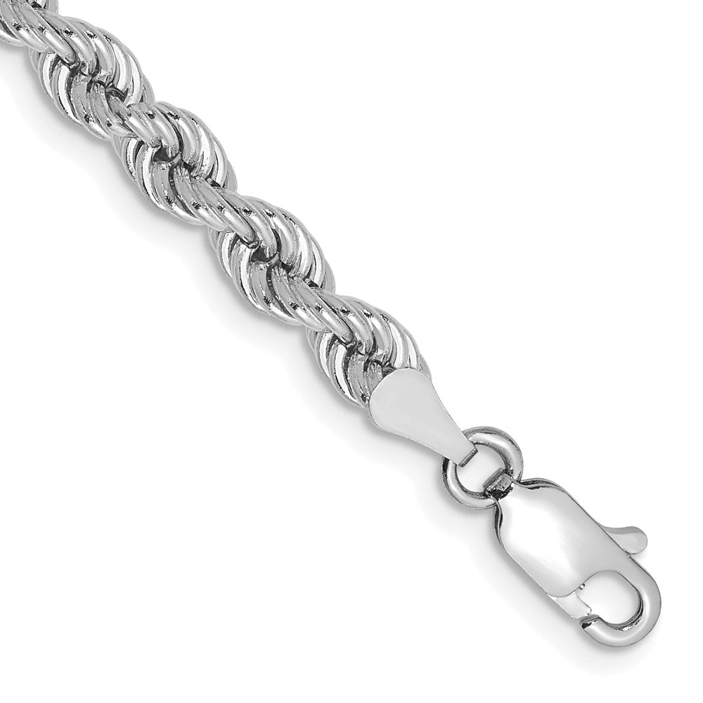 14K White Gold Regular Rope with Lobster Clasp Chain