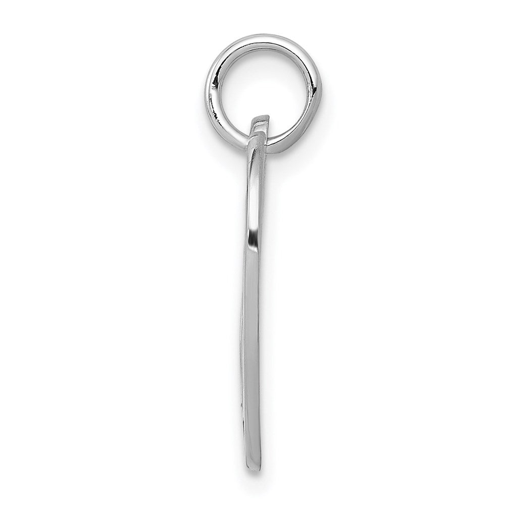 14k White Gold SWEET Heart Charm