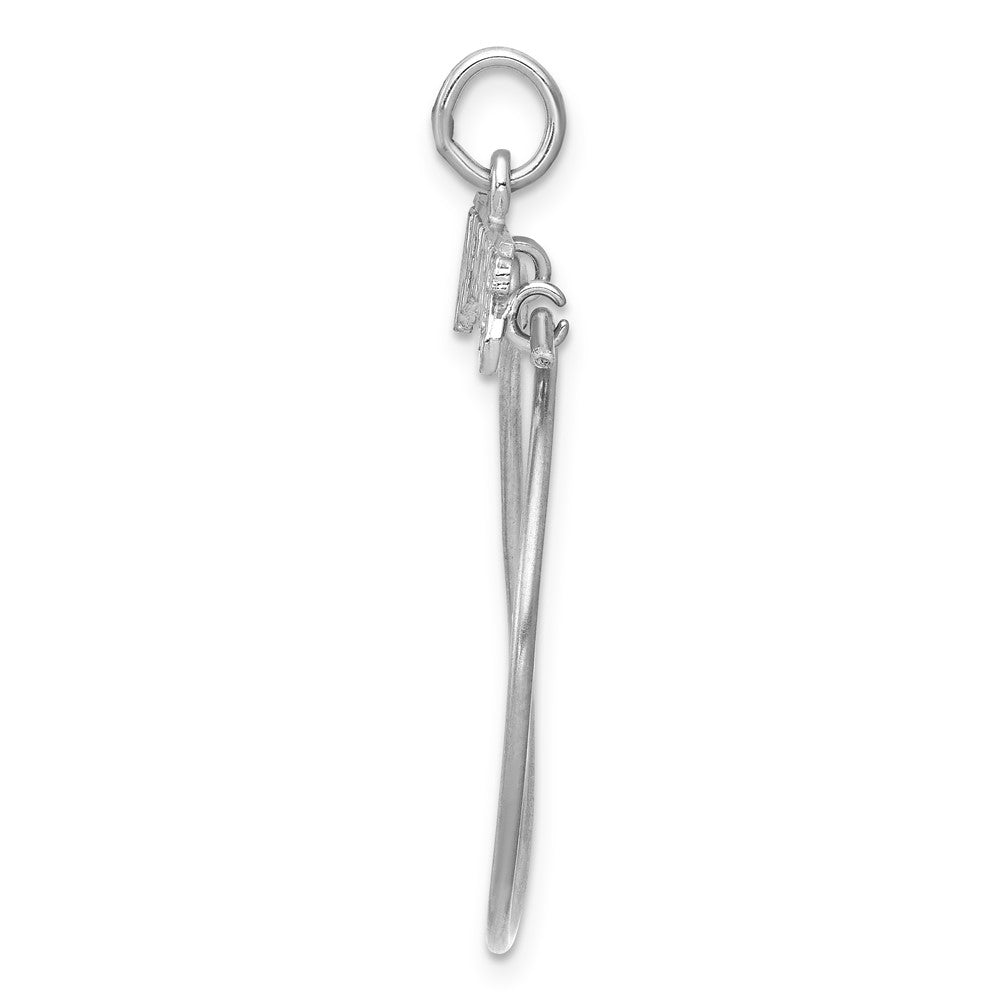 14k White Gold Memories Charm Holder