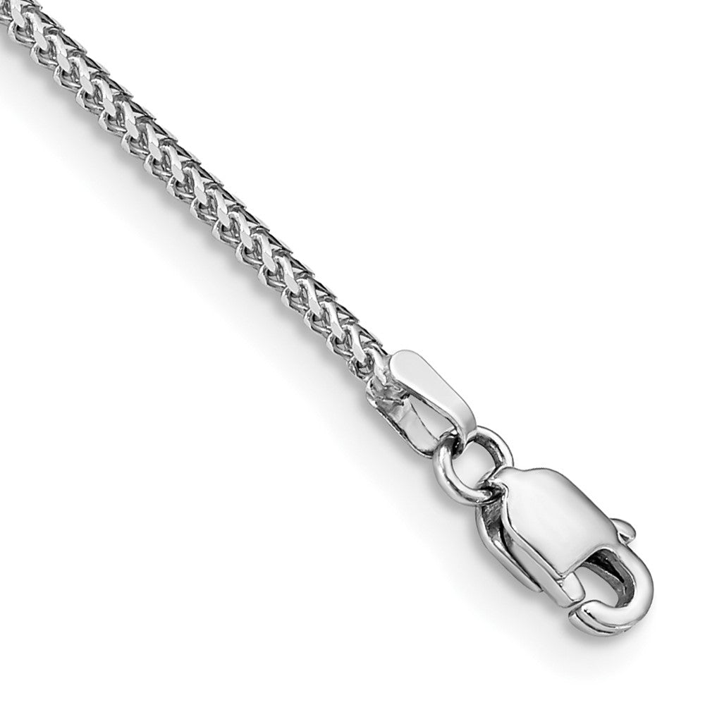 14K White Gold Franco with Lobster Clasp Bracelet