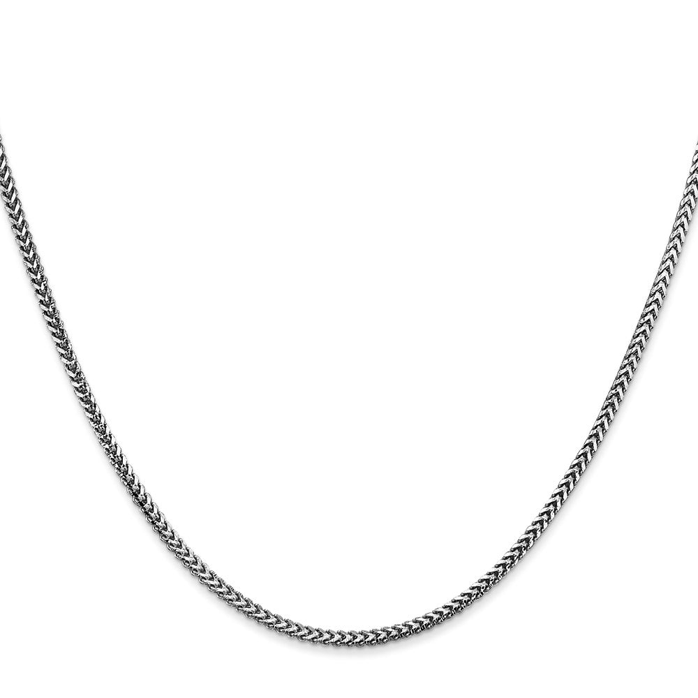 14K White Gold Franco with Lobster Clasp Chain