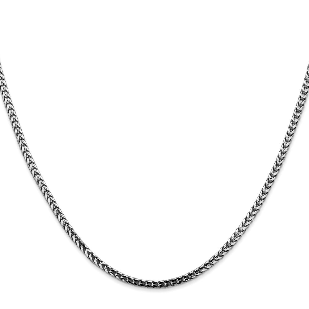 14K White Gold Franco with Lobster Clasp Chain