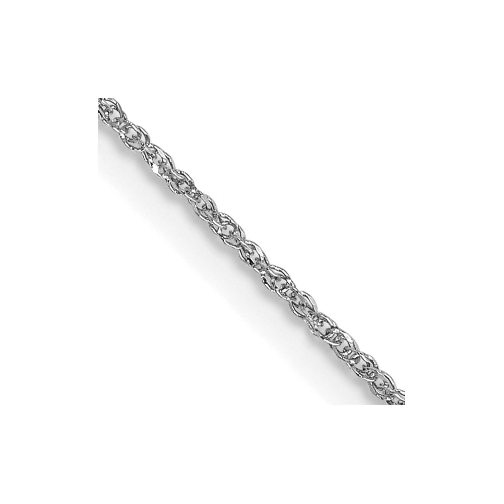 14K White Gold Ropa with Spring Ring Clasp Chain