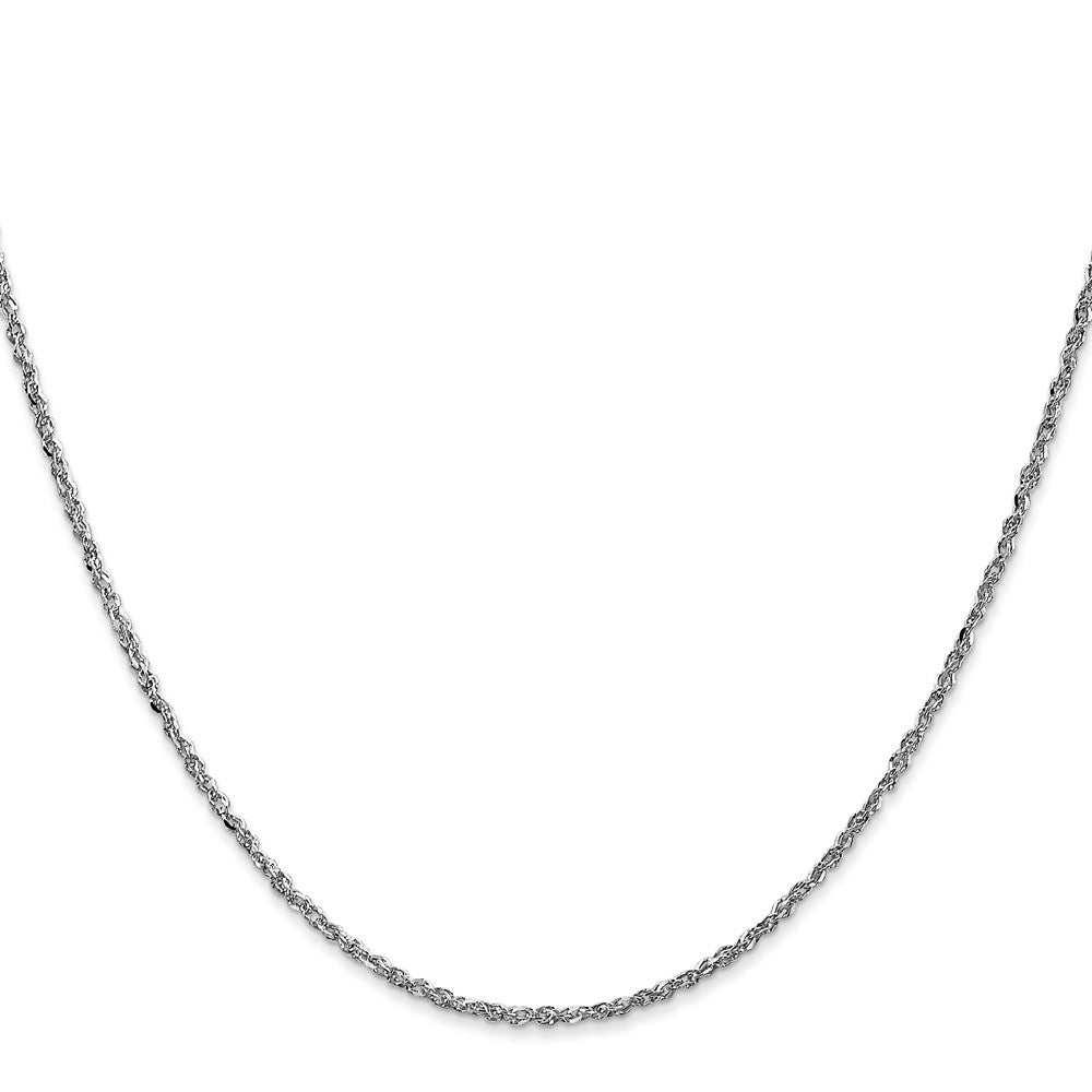 14K White Gold Ropa with Lobster Clasp Chain