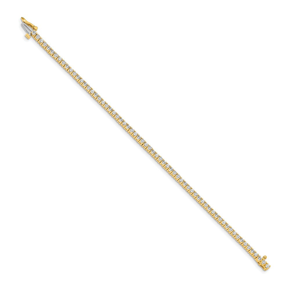 14k Complete 1.84 carat Round AAA Diamond 4-prong Tennis Bracelet