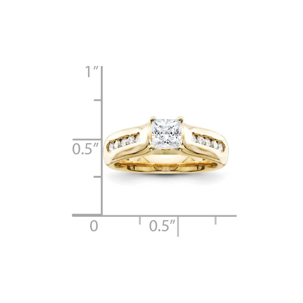 14k AA Diamond Engagement Ring