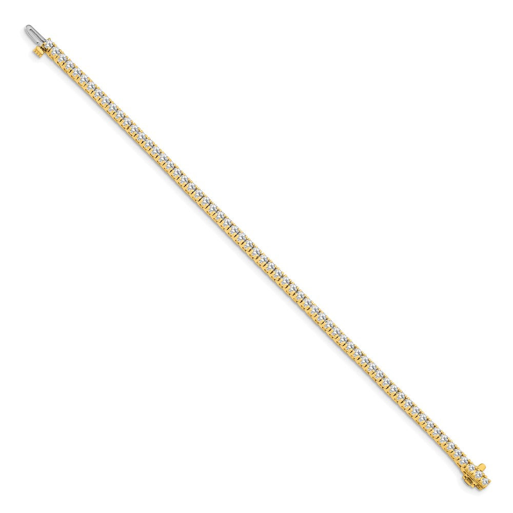14k Complete 2.17 carat Round VS Diamond 4-prong Tennis Bracelet