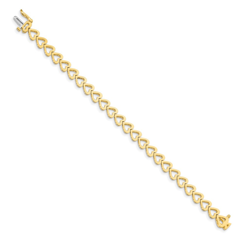 14k Holds 25 Stones up to Heart-Shaped Add-a-Diamond Bracelet