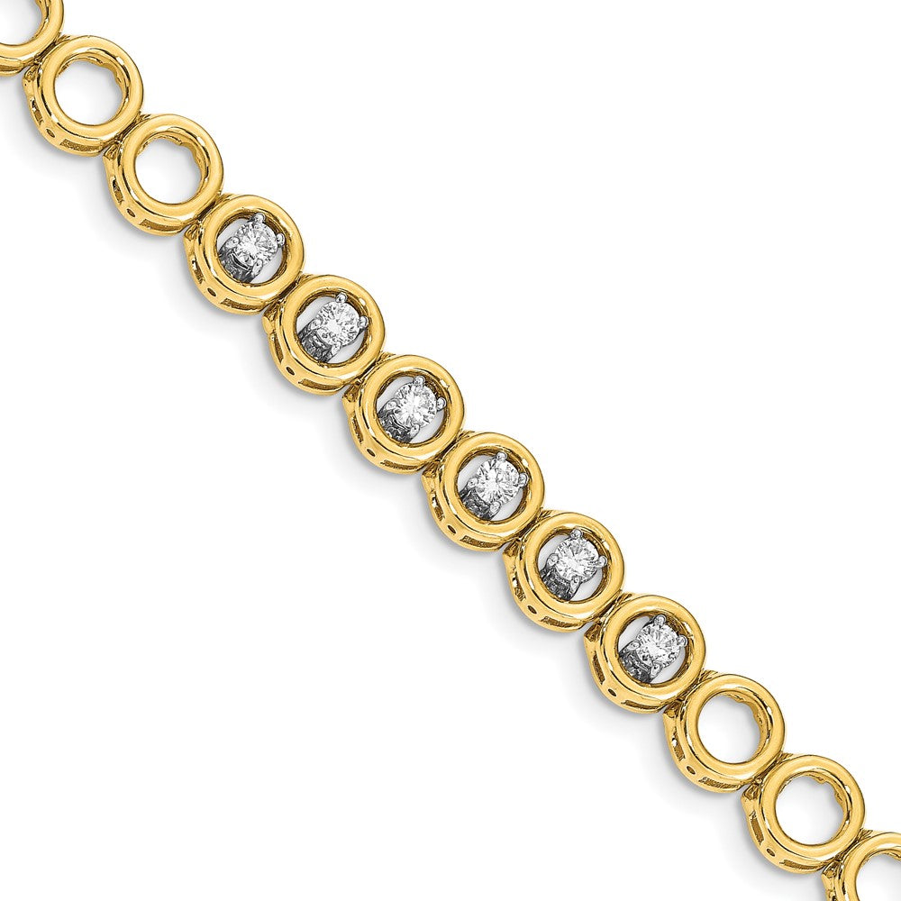 14k AAA Diamond Add-A-Diamond Bracelet