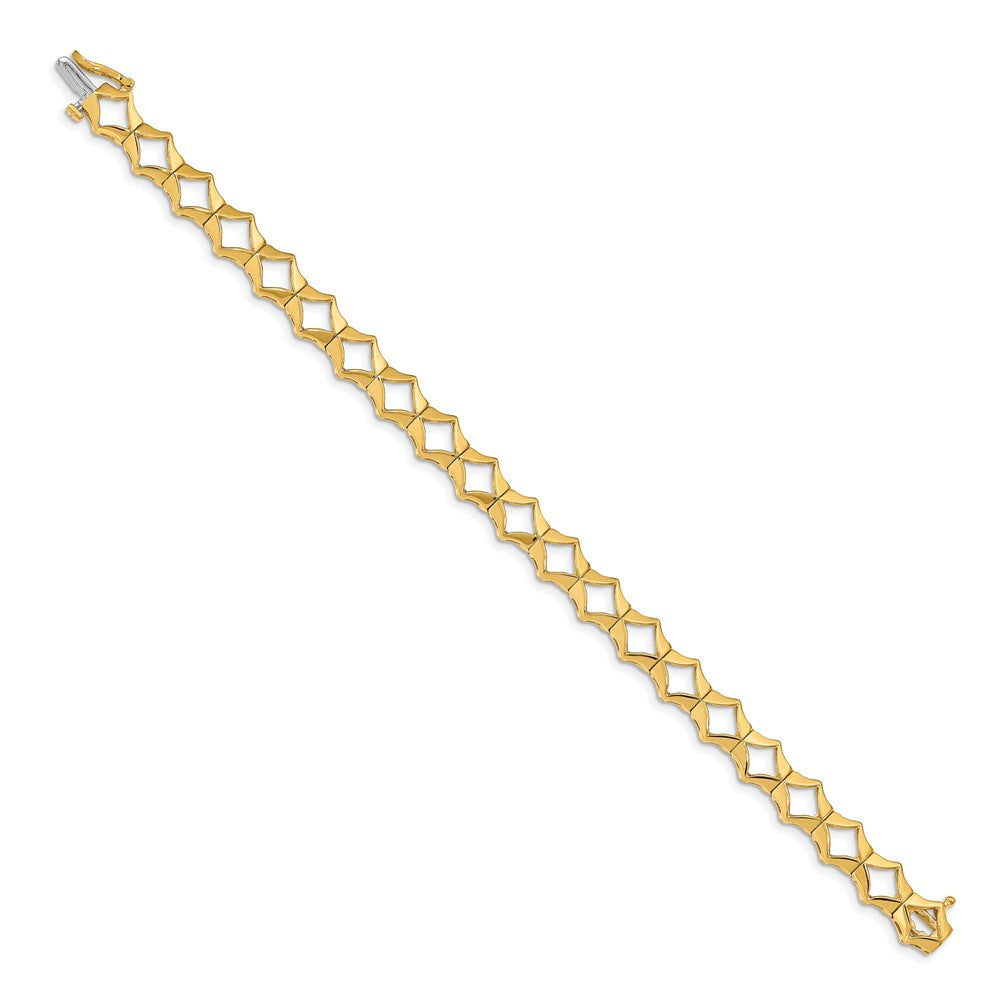 14k Holds 21 up to 2.75mm Stones, Add-a-Diamond Tennis Bracelet