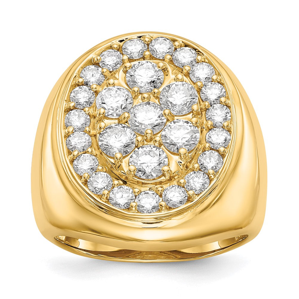 IB Goodman 14k 2.87 carat VS Diamond Mens Cluster Ring