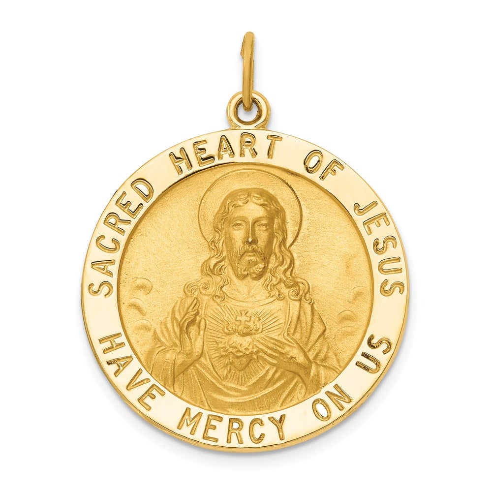 14k Sacred Heart of Jesus Medal Pendant