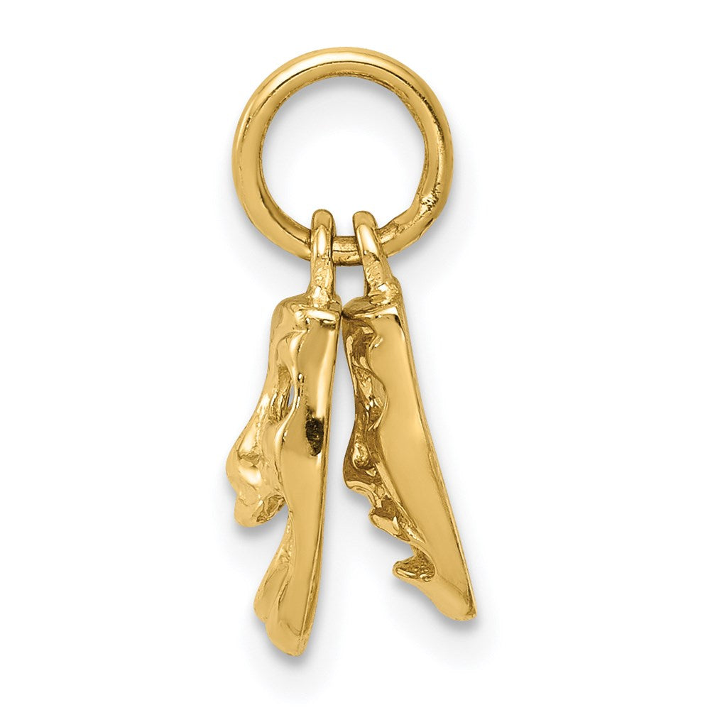 14k Comedy/Tragedy 2-Piece Charm