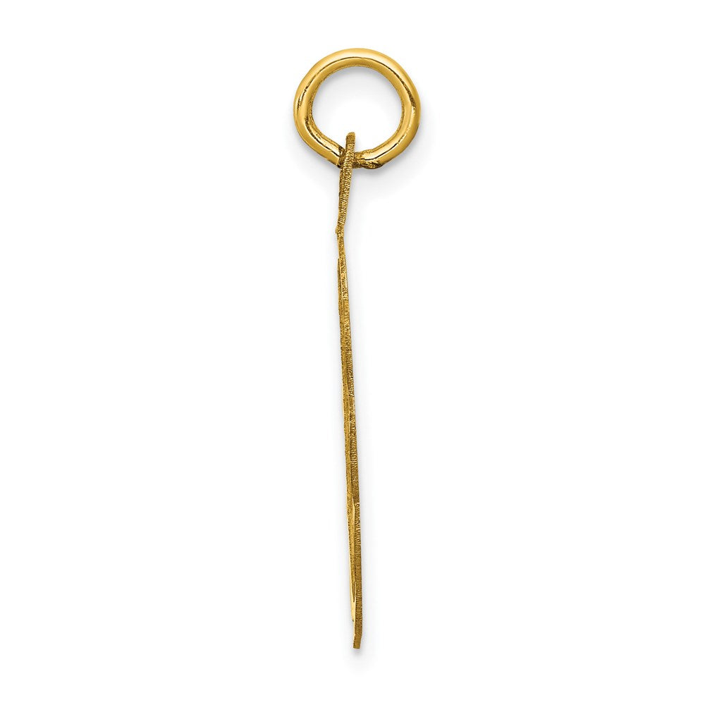 14k GRADUATION DAY with Cap Engravable Disc Charm