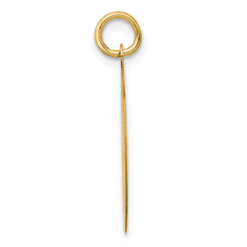 14k POODLE Engravable Disc Dog Charm