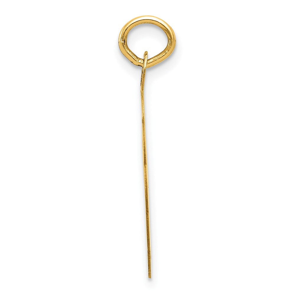 14k SWIMMING Engravable Disc Charm