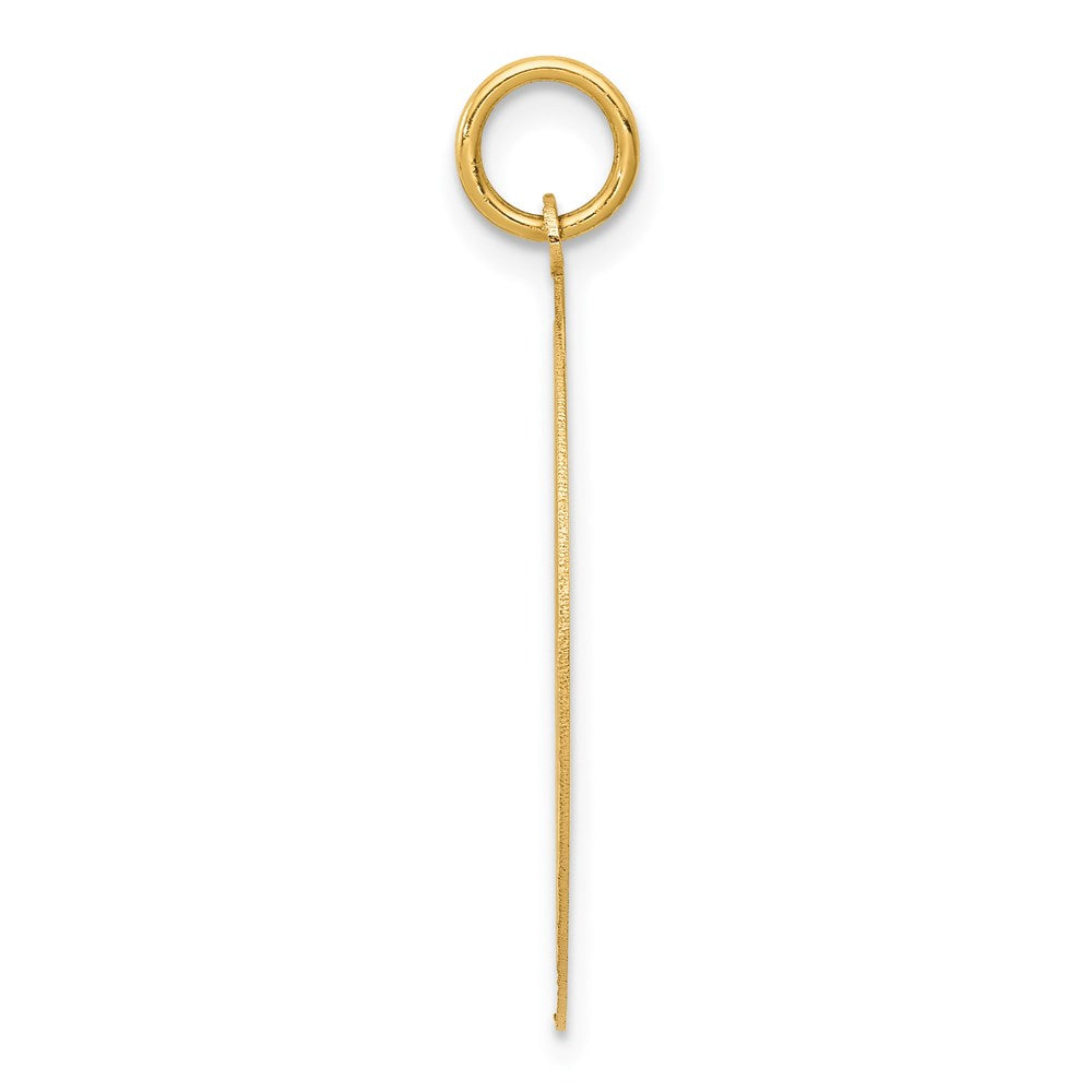 14K HAPPY ANNIVERSARY with Heart Engravable Disc Charm