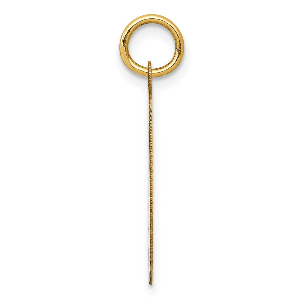 14K #1 DAD Engravable Disc Charm