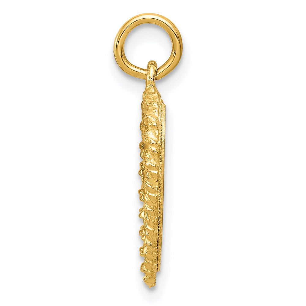 14K SWEET 16 Engravable Heart Charm