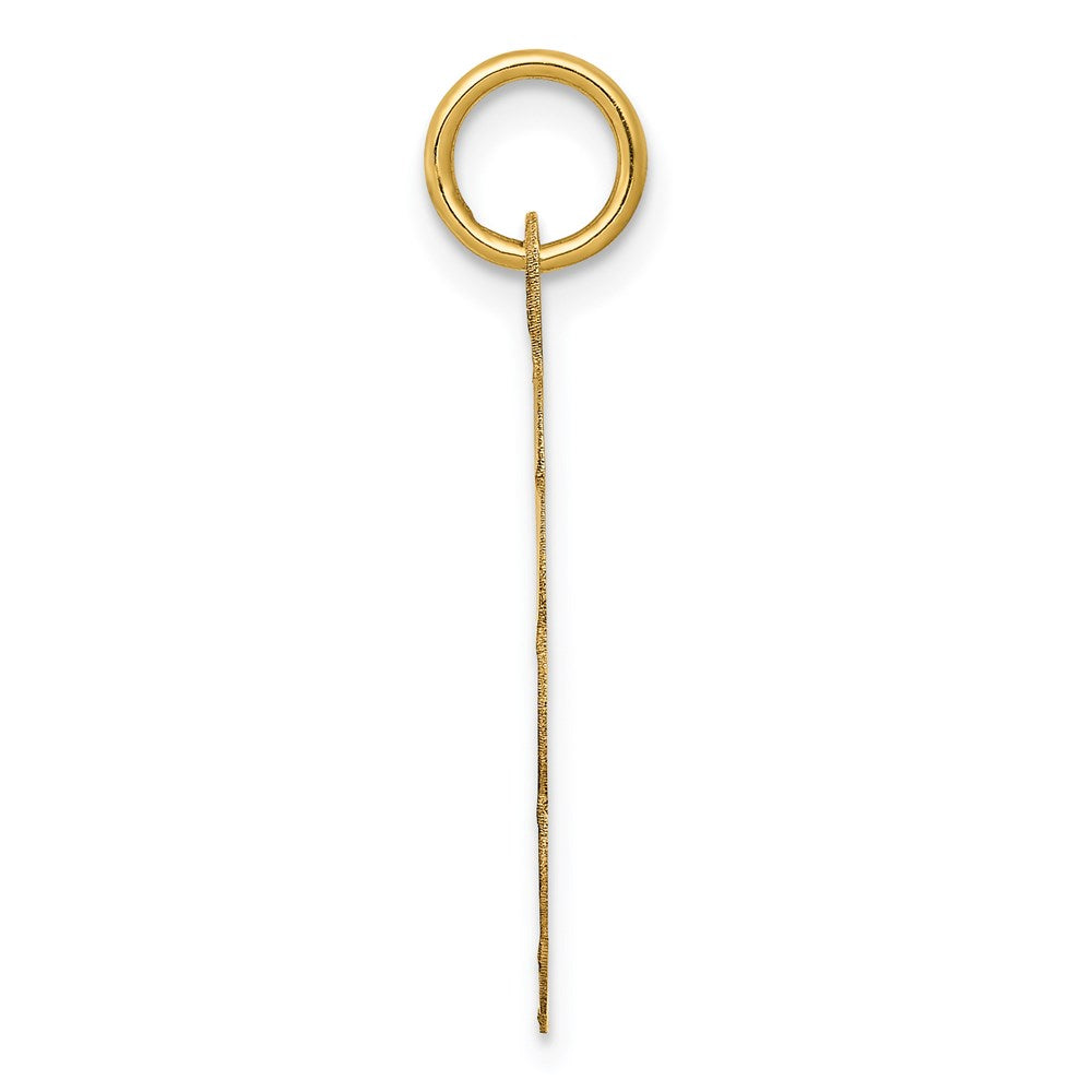 14K HAPPY BIRTHDAY with Cake Engravable Disc Charm