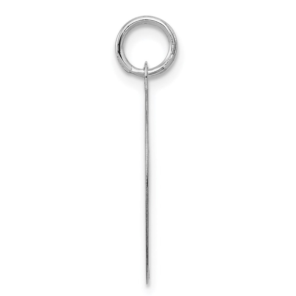 14k White Gold GOLDEN RETRIEVER Engravable Disc Dog Charm