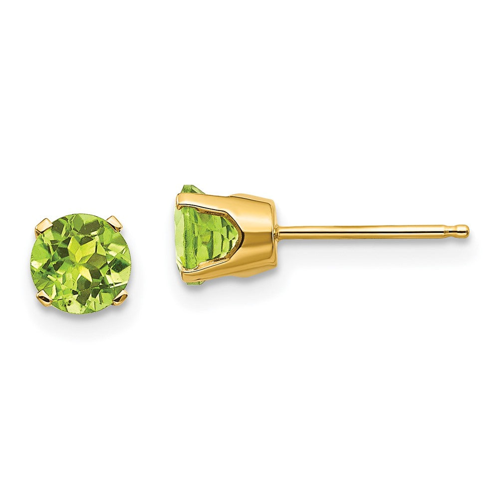14k Peridot Earrings - August