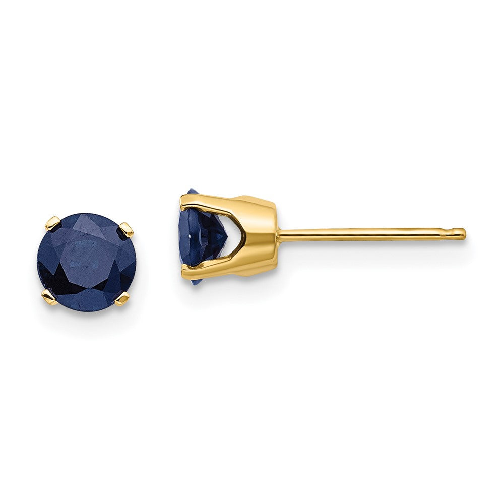 14k Natural Sapphire Earrings - September