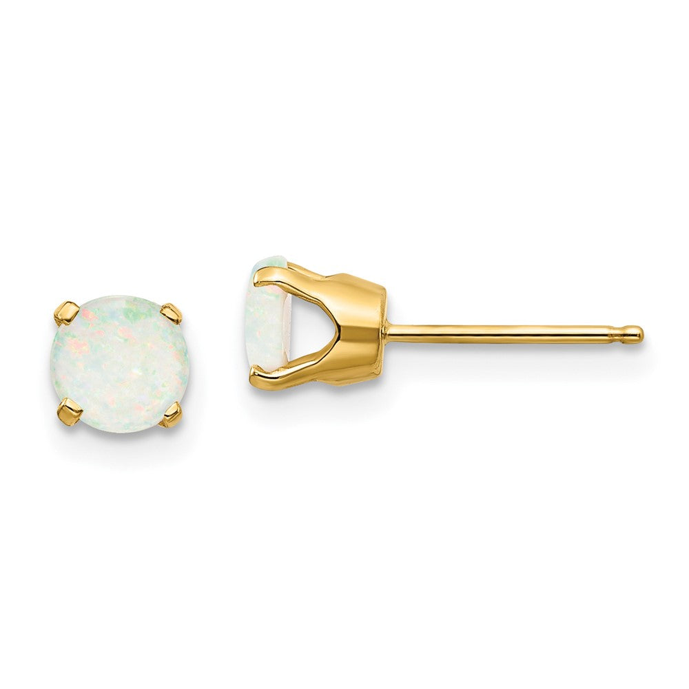 14k Opal Earrings - October