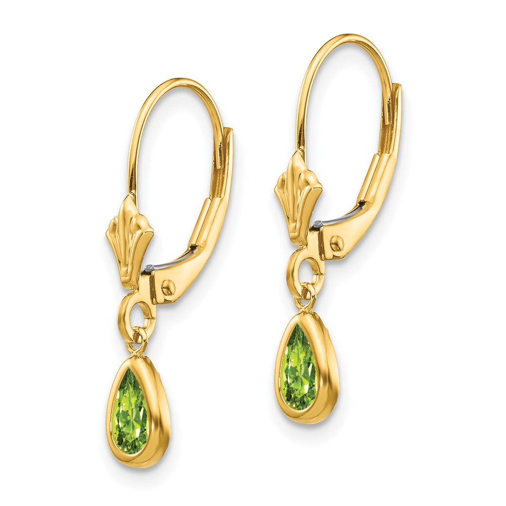 14k 6x August/Peridot Earrings
