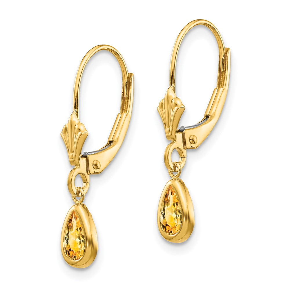 14k 6x November/Citrine Earrings